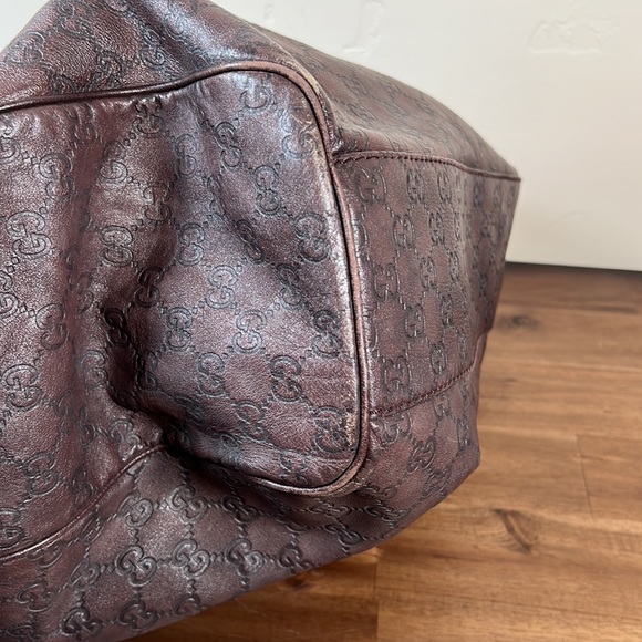 Gucci Brown Leather Sukey bag - Large - Picture 8 of 14